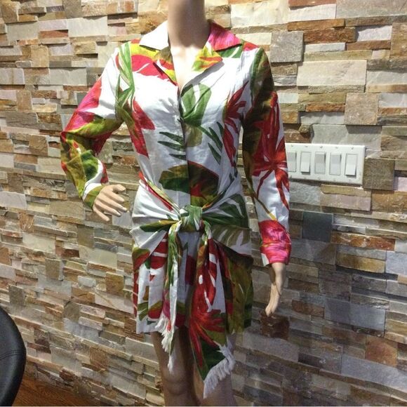 FARM RIO Spring Forest Mini Dress - Picture 2 of 14